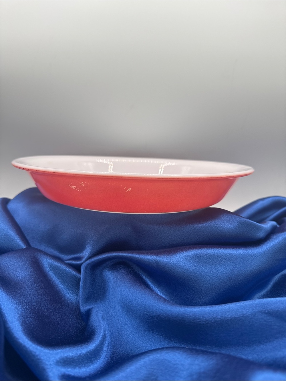 Pyrex #909 9-inch Pie Plate “Flamingo” made in USA